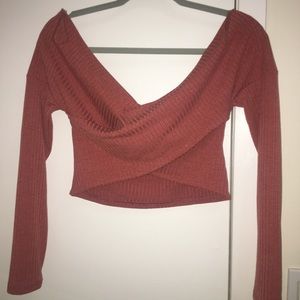 Cross front crop top